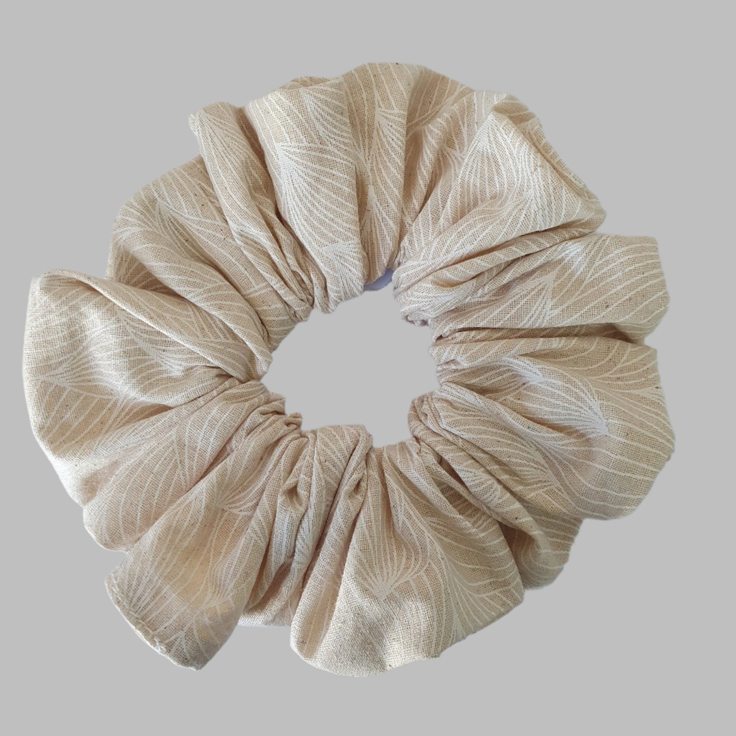 Scrunchie, large, Beige pattern