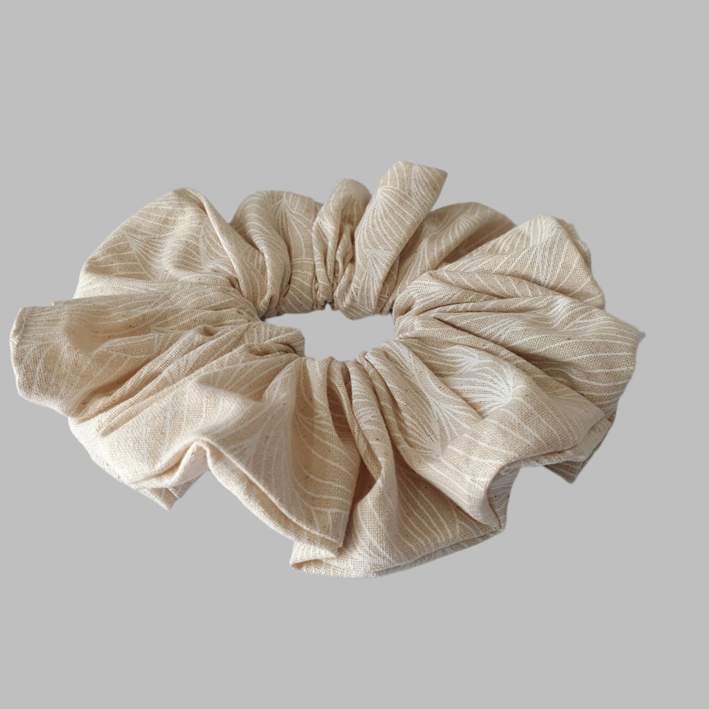 Scrunchie, large, Beige pattern