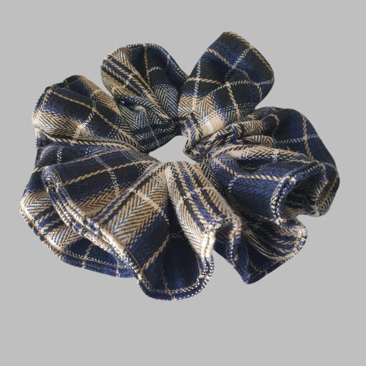 Scrunchie, large, Blue Flan